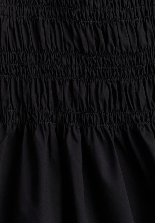 H&M - Smocked-top dress - black