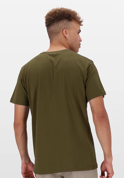 Salomon - Block Out Ss Tee - dark olive 