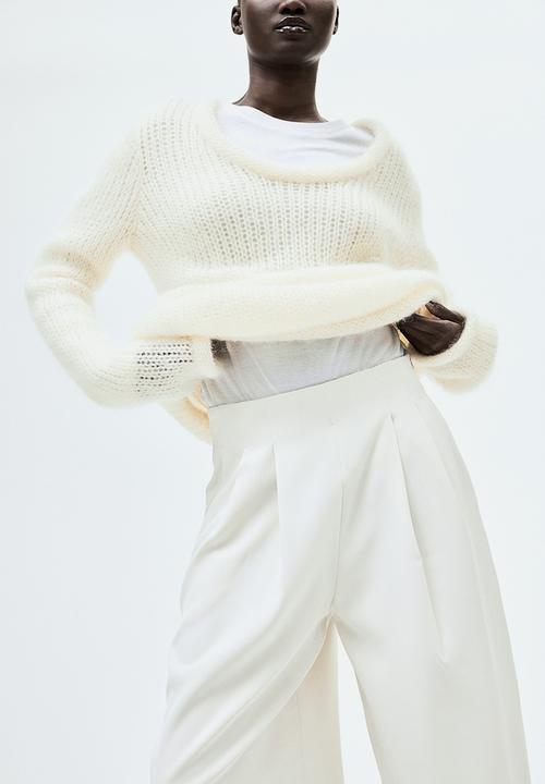 H&M - Wide trousers - cream