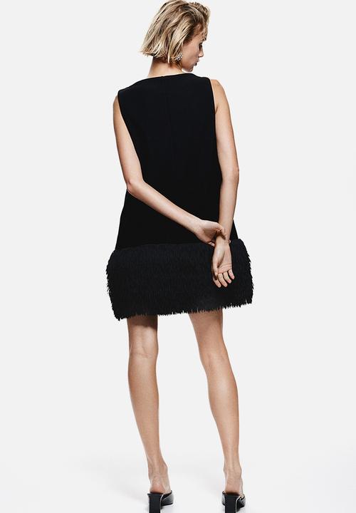 black dresses tight 1960s Fringe & Rhinestone Straps Party Dress