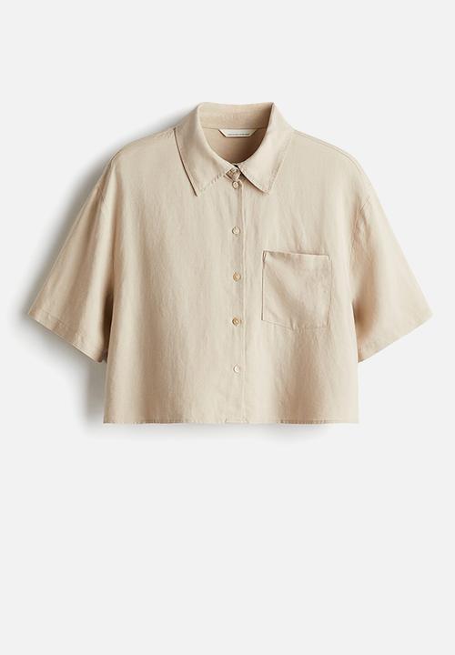 H&M - Linen-blend shirt - beige