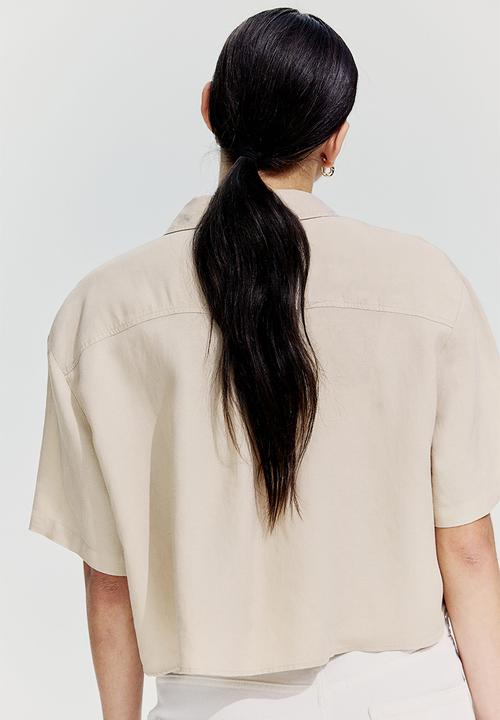 H&M - Linen-blend shirt - beige