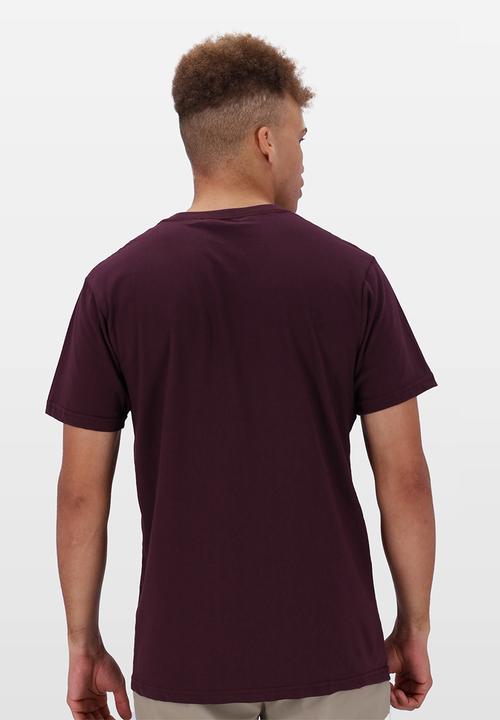 Salomon - Core Logo Ss Tee - Cherry Liquer