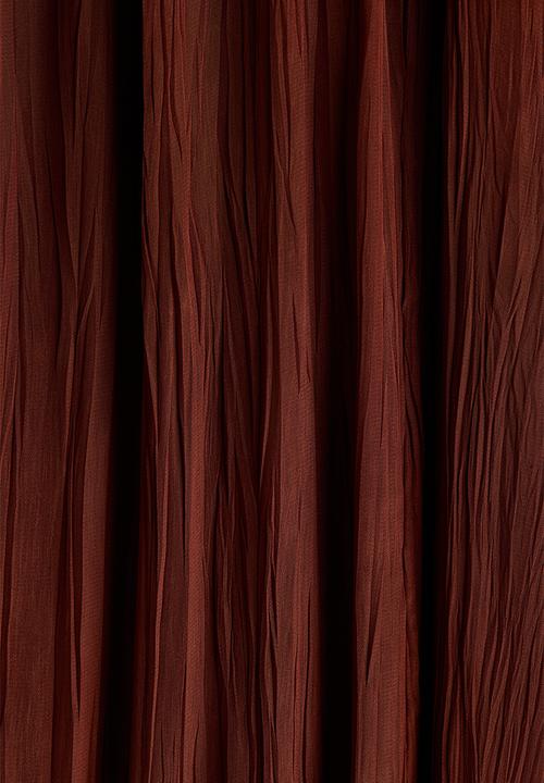 H&M - H&M Studio: Draped plisse dress - brown