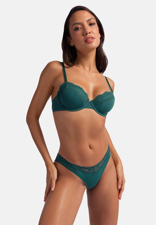 DORINA - Plus Sunniva 2pack brazilian - green/beige