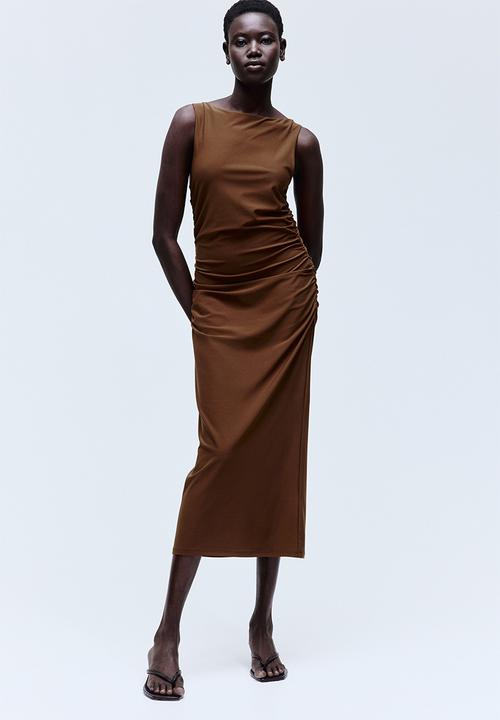 bodycon white long sleeve dress LONG SLEEVE BOATNECK MAXI DRESS main image 0
