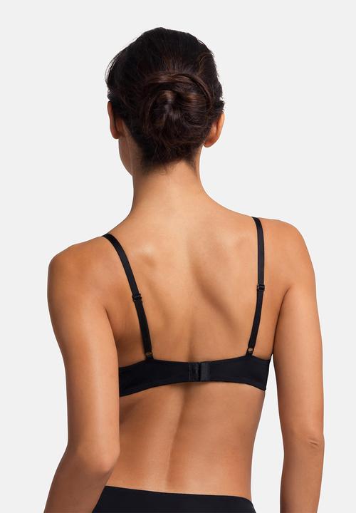 DORINA - Lorena Light padded demi - black/coral