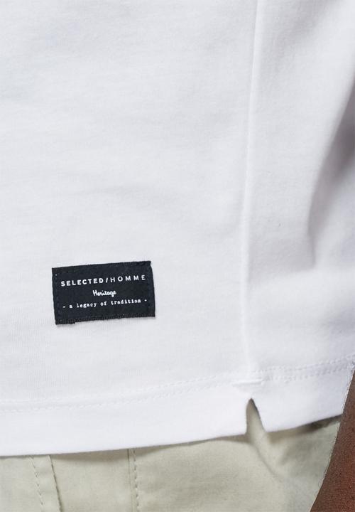 Selected Homme - Niklas split neck tee