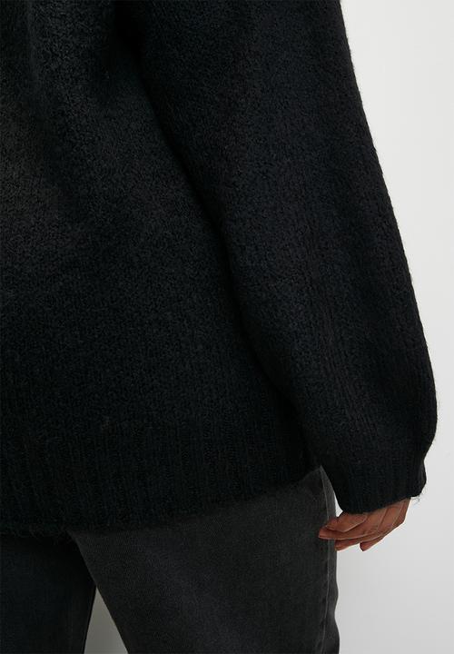 Cotton On - Plus  luxe crew pullover - black