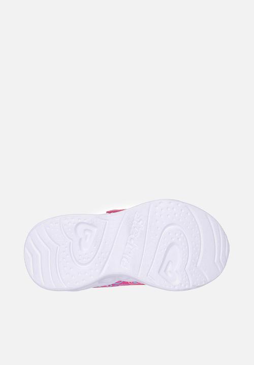 Skechers - Heart Lights - Hotpink Multitrim