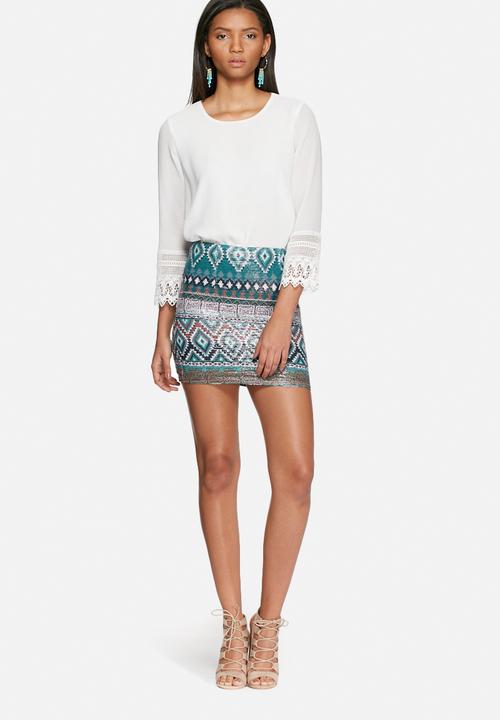 ONLY - Kim embellished skirt