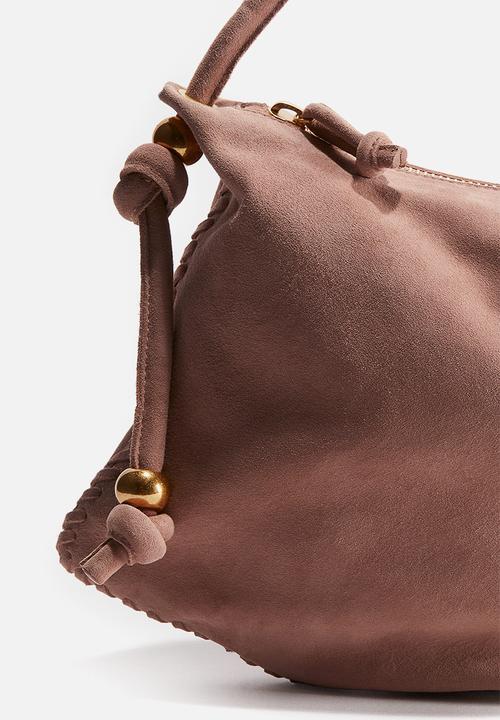 H&M - H&M Studio: Suede shoulder bag - dusty pink