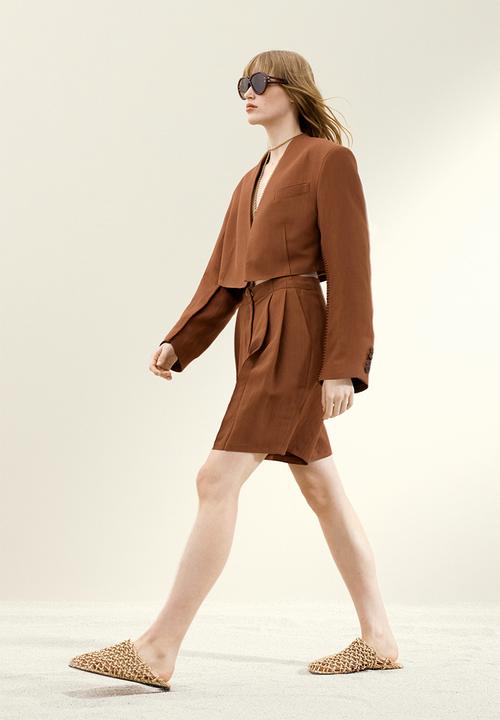 H&M - H&M Studio: Angular sunglasses - brown