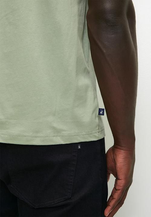 POLO - Mens Logo Embroidered Short sleeve Tee - Green