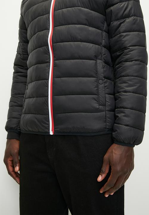 POLO - Mens Long sleeve Nylon Puffer Jacket - Black
