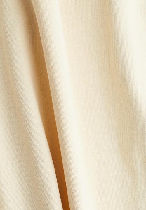 H&M - H&M Studio: Asymmetric t-shirt - light beige