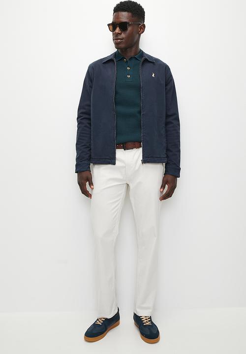 POLO - Mens Essential Cotton Harrington Jacket - Navy