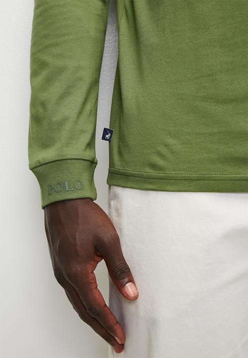 POLO - Mens Essential Crew Neck Long sleeve Tee - Fatigue
