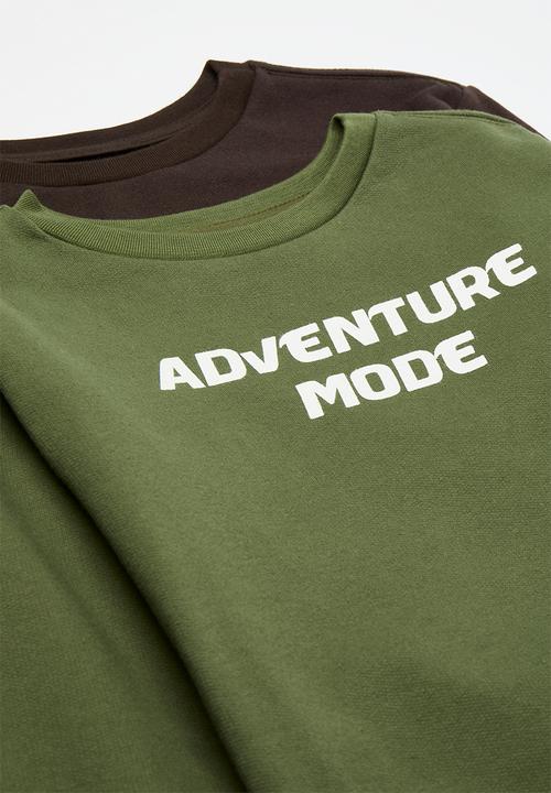 Pop Candy - 2 Pack sweatshirt - black/olive