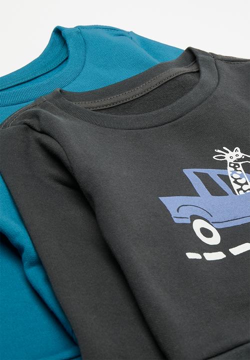 Pop Candy - 2 Pack sweatshirt - blue & charcoal
