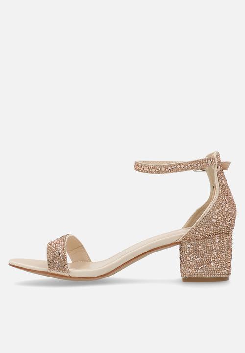 Footwork - Wanda Closed Back Ankle Strap - Rose Gold