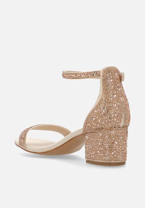 Footwork - Wanda Closed Back Ankle Strap - Rose Gold