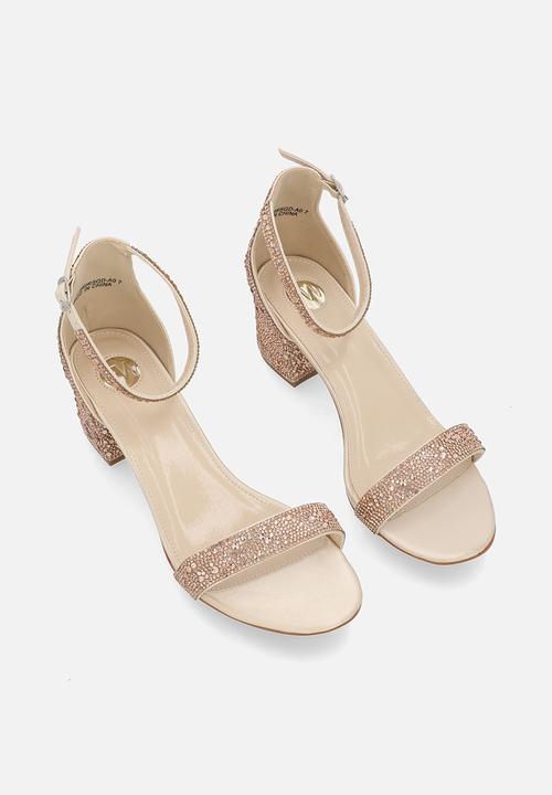 Footwork - Wanda Closed Back Ankle Strap - Rose Gold