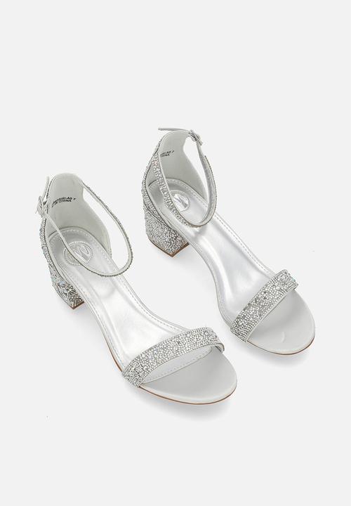 Footwork - Wanda Closed Back Ankle Strap - Silver