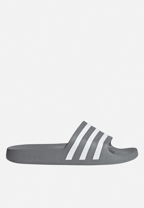 adidas Originals - Adilette Aqua - Grey Three/Cloud White