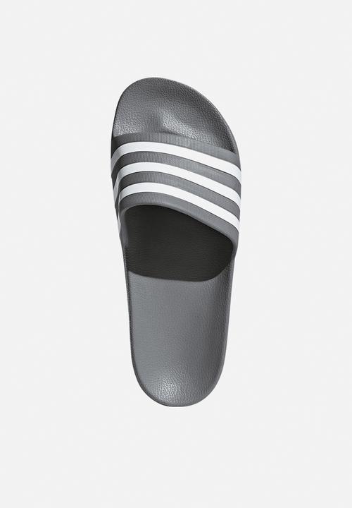 adidas Originals - Adilette Aqua - Grey Three/Cloud White