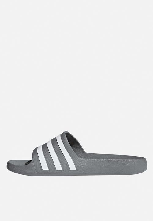 adidas Originals - Adilette Aqua - Grey Three/Cloud White