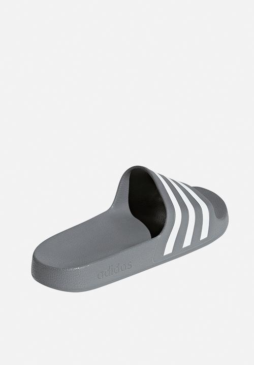 adidas Originals - Adilette Aqua - Grey Three/Cloud White