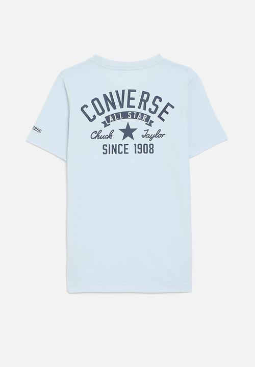 Converse - Converse retro front back logo tee - blue supermoon