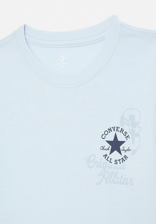 Converse - Converse retro front back logo tee - blue supermoon