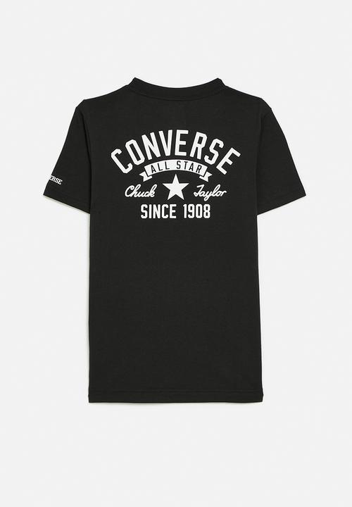 Converse - Converse retro front back logo tee - black