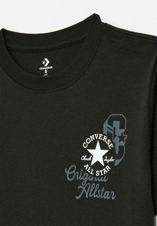 Converse - Converse retro front back logo tee - black