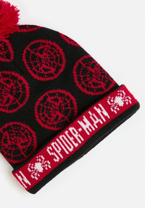 Pop Candy - Spiderman beanie - black & red