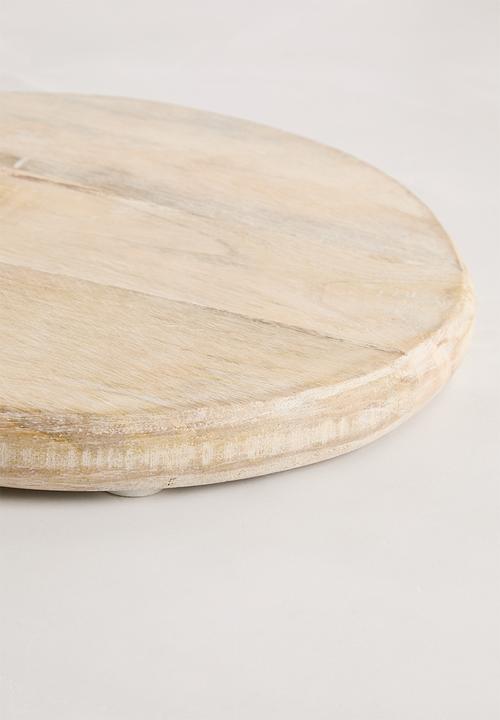 Sixth Floor - Whitewashed wooden platter - Natural
