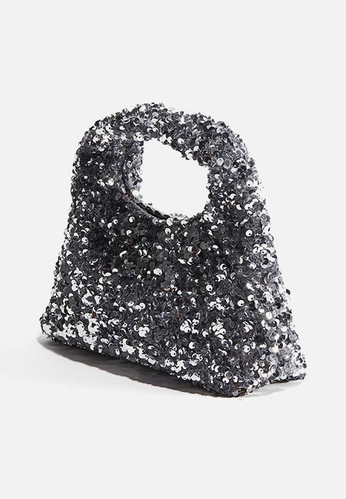 H&M - Sequined handbag - silver