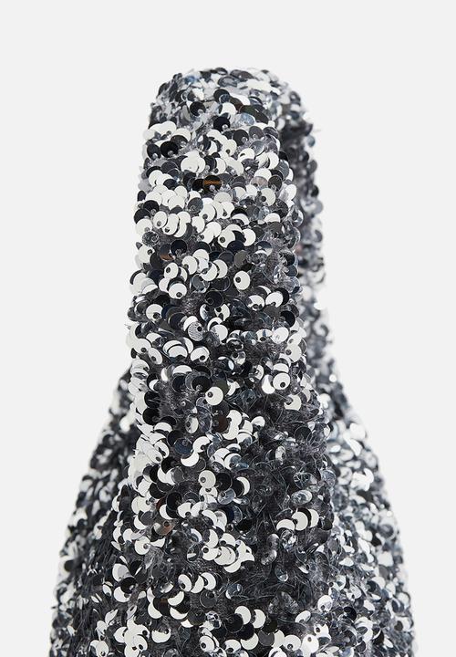 H&M - Sequined handbag - silver