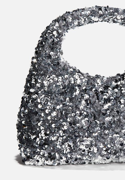 H&M - Sequined handbag - silver