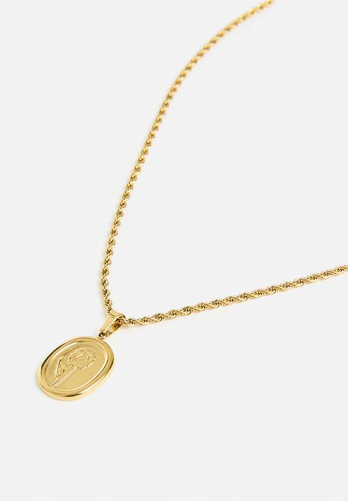 Zoe on Trend - Pretty flower necklace-gold
