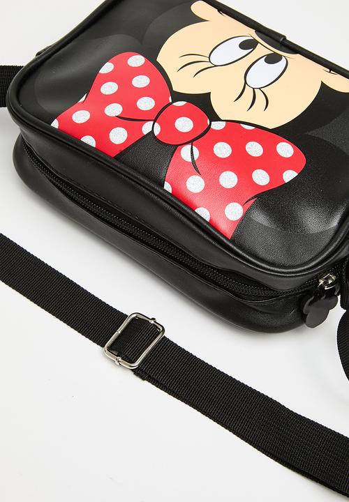 Pop Candy - Minnie polka dot pu sling bag - black