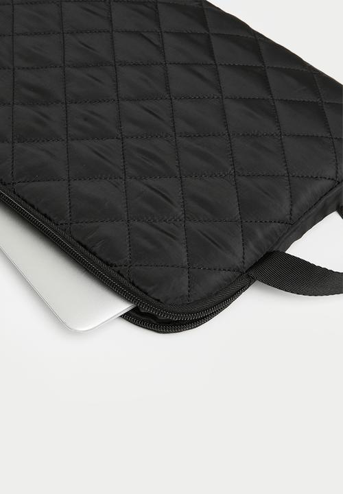 Pop Candy - Quilted laptop sleeve - black