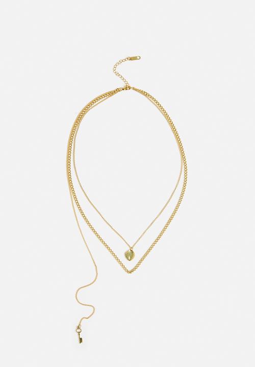 Zoe on Trend - Double-strand heart necklace-gold