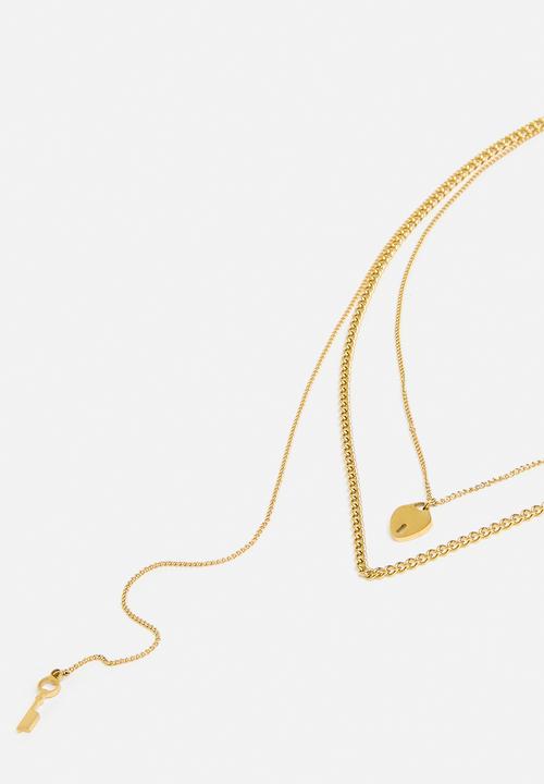 Zoe on Trend - Double-strand heart necklace-gold