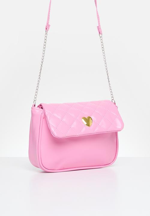 Pop Candy - Go & shine pink pu sling bag - pink