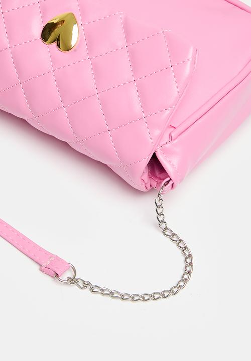 Pop Candy - Go & shine pink pu sling bag - pink
