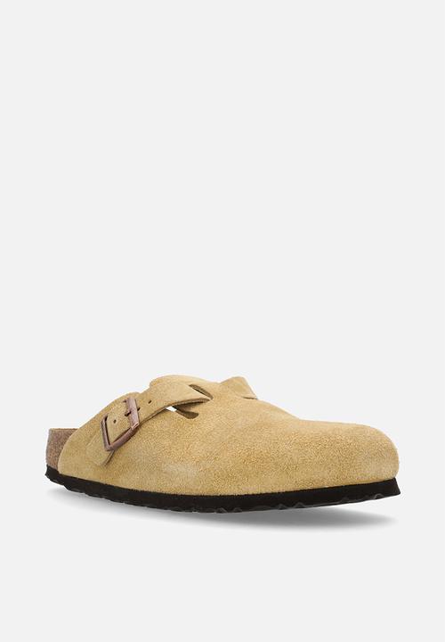 Birkenstock - Boston narrow BS suede - latte cream