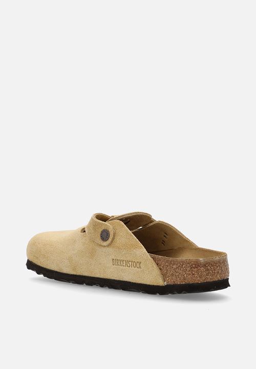 Birkenstock - Boston narrow BS suede - latte cream